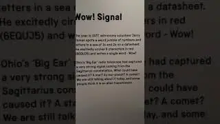 Mandela Effect - WOW signal from the Sagittarius arm