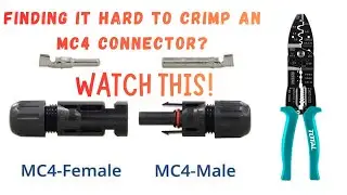 How to crimp an MC4 Connector