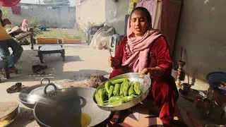 Winter Special हरी मिर्च का Instant आचार || Village Life Vlog || UP Vlogger Babli