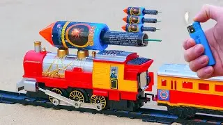 Experiment: Toy Train vs Fireworks