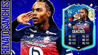 THE BEST MIDFIELDER IN FIFA? 94 RATED TOTSSF RENATO SANCHES REVIEW - FIFA 20 ULTIMATE TEAM