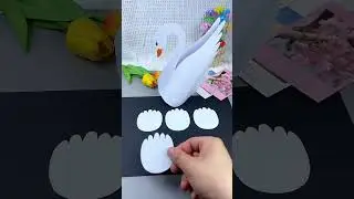 Let's make a beautiful white swan  #origami #papercrafts