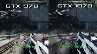 GTX 970 vs GTX 1070 - Crysis 3 Ultra 1440p Frame Rate Test