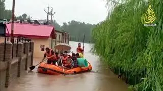 ضلع اننت ناگ کے کہی علاقوں میں سیلابی صورتحال