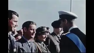 Queen & Duke Visit Stormont Castle Belfast 1953