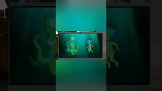 swim with green slime monster