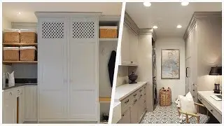 75 Beige Laundry Room With Gray Cabinets Design Ideas #215 You'Ll Love ♡