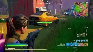 FORTNITE Toona Fish Quest Stage 4 - Pop the tires on five vehicles | Chapter 2 Season 8 | XBox One S