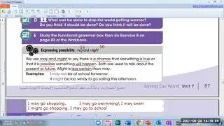 9th grade, unit 7, lesson 5, a warmer world, may and might
