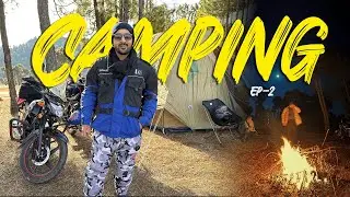 Winter Night Camping at Punjpeer Rocks Pakistan | Motorcycle Tour | Ep-2