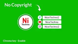 Social media intro | Green Screen video | YouTube, Facebook, Instagram | Chroma key - Nice Techno