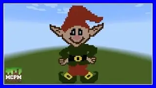 How To Build A Christmas Elf Pixel Art In Minecraft