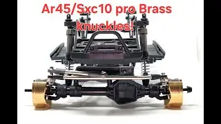 MORE BRASS!!  Ar45/Scx-10 Pro Heavy brass Knuckles.