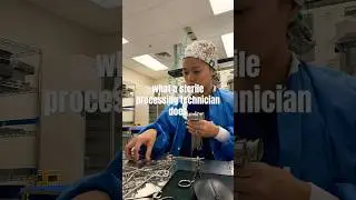 Surgical Technician as a Sterile Processing Technician &hearts;️ #surgicaltech #sterileprocessing #shorts