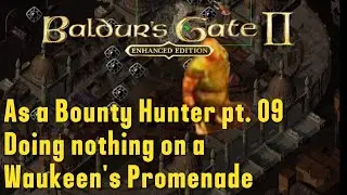 Baldur's Gate II Playthrought as Bounty Hunter pt. 09: Doing nothing on a Waukeen's Promenade