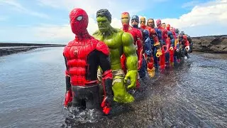AVENGERS ACTION FIGURE, SPIDER-MAN MILES, HULK, CAPTAIN AMERICA, THANOS, VENOM, THOR, DEADPOOL #30