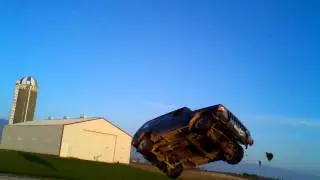 Jeep Jumps Road... Epic!