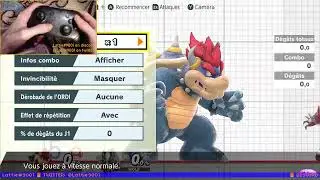 Bowser UpThrow Combo with Controller Cam