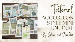 Mini Accordion Junk Journal! Let's use up some Book Pages! #junkjournal
