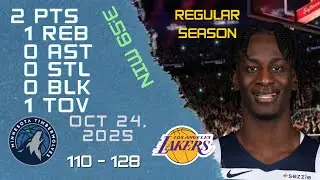 Леонард Миллер, игрок, все самые яркие моменты против LAKERS 24.10.2025. Регулярный сезон НБА