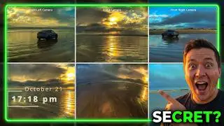 Tesla's Secret 6-Camera Action Setup NO ONE Uses &ndash; Insane Wet Beach Off-Road at Sunset!