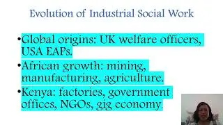 Industrial Social Work - Introduction to Industrial Social Work - Week 1