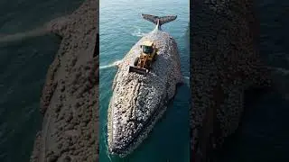 Cleaning Barnacles Off Whales to Help Them Thrive #shorts
