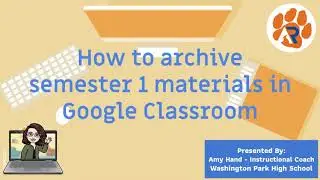 Archive Assignments/Materials in GC - Staff Tutorial