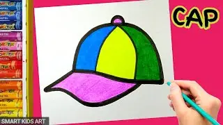 Easy Cap Drawing | How to Draw a Cap | Cap Drawing | Draw Smart
