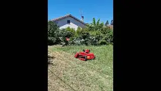 Remote control chinese diesel flail mower first tests
