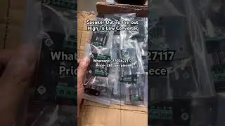 Speaker Out To Pre-out Converter Stock Came | High To Low Converter For AVR