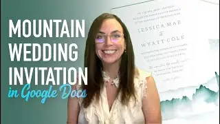 Wanna know how to create a Wedding Invitation in GOOGLE DOCS? Come Design with Me!