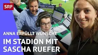 Fussballmatch kommentieren mit Sascha Ruefer | Anna erfüllt Wünsche | SRF Kids – Kindervideos