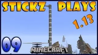 Stickz Plays Minecraft S2 - BUBBLE COLUMN ELEVATOR - EP 9 (1.13 Update Aquatic)