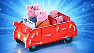 3 Minute Puzzle Assembly &ndash; Satisfying Peppa Pig Car Toy ASMR Review | Relaxing Build #peppapig