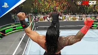 WWE 2K23 - Roman Reigns vs. Omos WWE Full Match Gameplay! at Money in the Bank (UHD60FPS)
