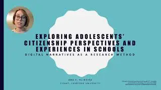 WCQR2024_169247: Exploring adolescents&rsquo; citizenship perspectives and experiences in schools...