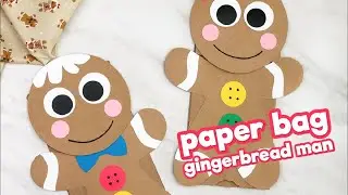 Brown Paper Bag Gingerbread Craft For Kids