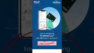 Niyox | Best zero balance savings account #shorts #bestsavingsaccount