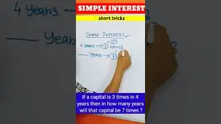 Simple interest short tricks।। SI & CI short tricks।। #short #youtubeshorts #ssc