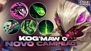 TESTANDO KOG'MAW O NOVO CAMPEÃO | LoL Wild Rift