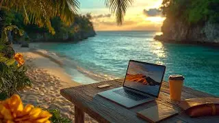 Boss Jazz Work Music | Beach Vibes for Productivity & Focus | Study & Work Jazz Instrumental