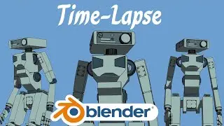 Worker Robot | Blender Time-Lapse