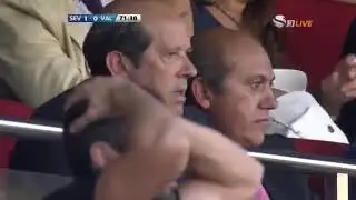 Tapchibongda com vn  Emir Spahic v&agrave; đồng đội diễn h&agrave;i trong trận Sevilla vs Valencia   YouTube