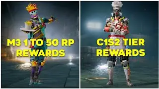 M3 1 TO 50 RP REWARDS BGMI/PUBG MOBILE | C1S2 TIER REWARDS