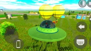 Indian Bike driving 3d UFO vs Hot air balloon flying #indianbikedriving3d 