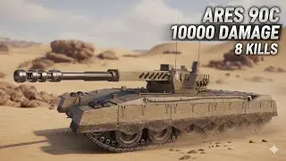 Ares 90C 10K DAMAGE 8 KİLLS Maçta Can Sıkıcı oluyorda İzlemesi Keyifli#wot #worldoftanks #танкблиц