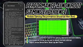 Performance Ai non root Modul Gaming Experience When Playing Games