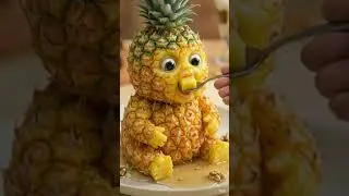 Ye Pineapple Zinda Hai? 😱 | Cute AI Pineapple Baby Eating 🍍✨🤖 | #shorts #rangheraaiworld #ai #cute