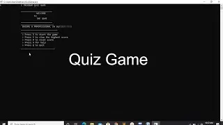 Make a Quiz-game using only C programming(Full Project on C)